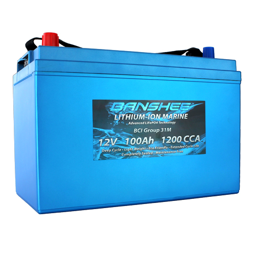 Lithium Deep Cycle Marine Battery Replaces Optima D31M 8052-161 SC31DM