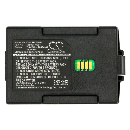 Banshee Replacement Battery For LXE MX7 LXE Scanner 159904-0001 163467-0001
