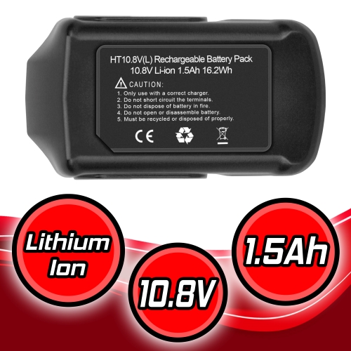 10.8 Volt BCL1015 For HItachi Battery for DB10DL UB10DL DS10DFL 32937 Tools - 2PACK