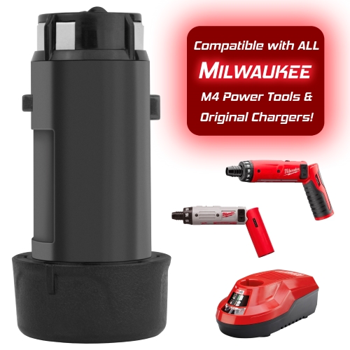 2.0Ah Lithiumion Battery for MILWAUKEE 48-11-2001 Tool FAST SHIP