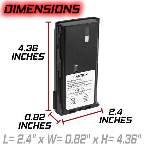 Kenwood KNB15NIMH Battery 4