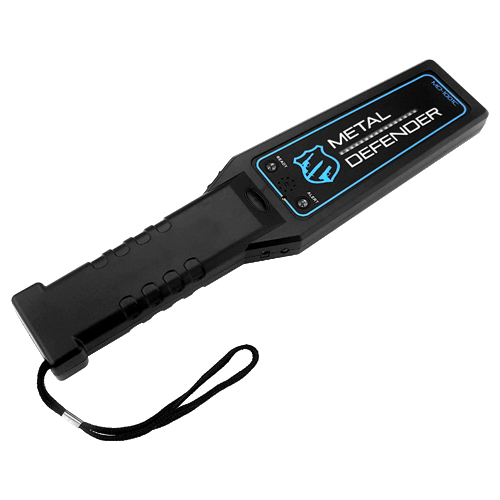 Portable Security Hand Held Metal Wand Scanner Audio & Vibrate Alert + LED Indicators