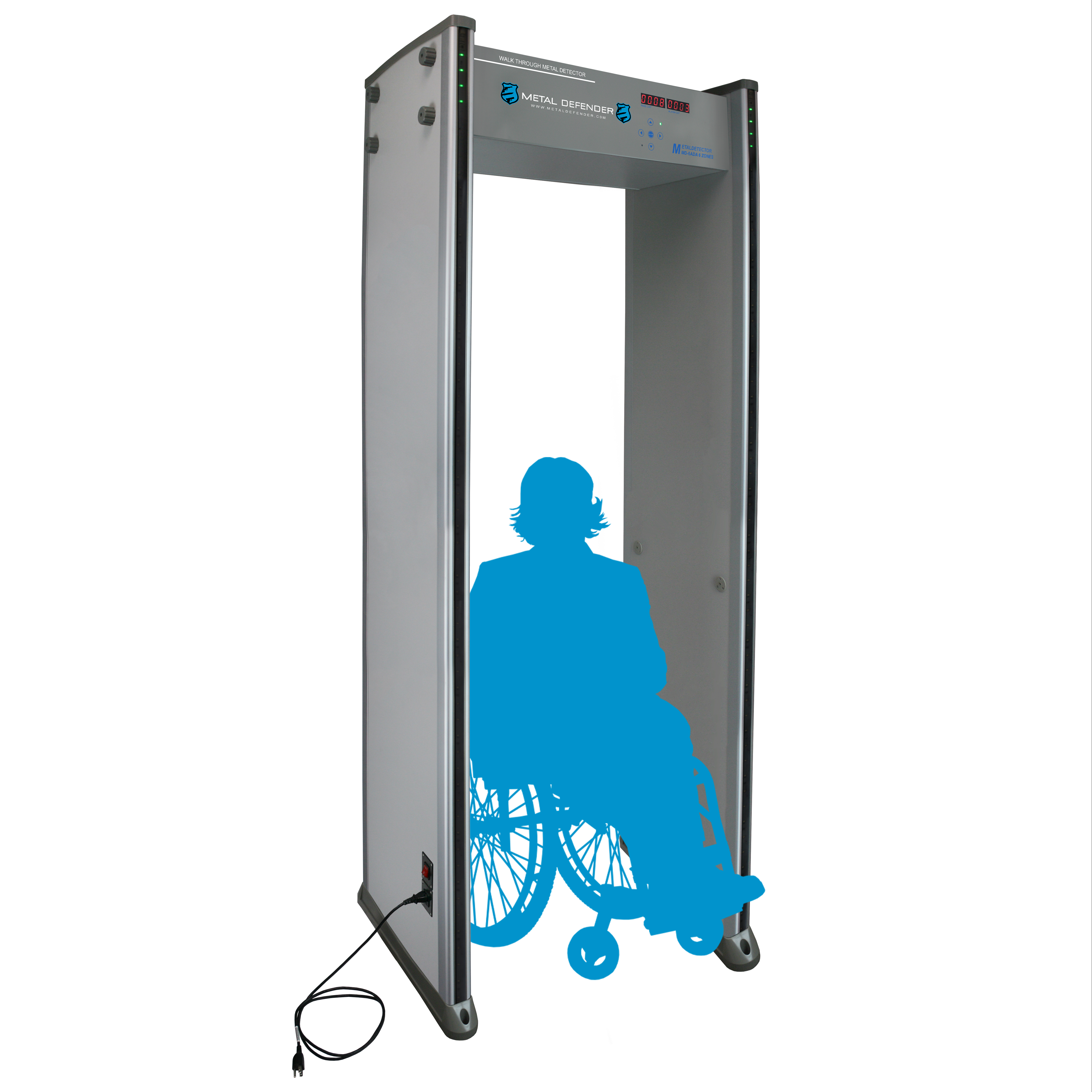 ADA MD-6 Walk Through Metal Detector by Metal Defender.