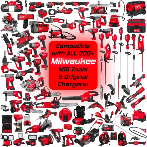 Replacement Battery for Milwaukee M18 XC 5.0 48-11-1840, 48-11-1815, 48-11-1820, 48-11-1850 Lithium-ion 18V 5000mAh