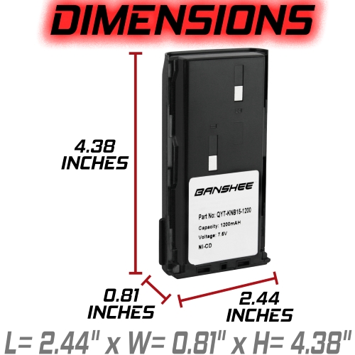 Replacement for Kenwood KNB-15 KNB-15A KNB15A KNB-14A KNB-14 4