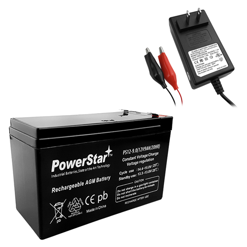 PowerStar--12V 8AH SLA Battery replaces WKA12-8F2 DJW12-8HD TPH12080 F2 -  2PK 