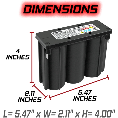 Dual-Lite 12-707 Replacement Battery, 859-0012 Hawker