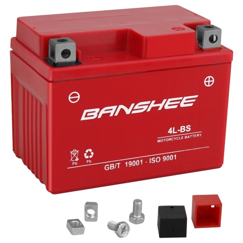 Banshee Replacement for YTX4L-BS High Performance - Maintenance Free - Sealed AGM Motorcycle Battery