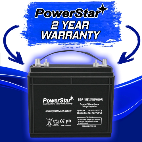 PowerStar Replacement for 12v 12 Volt Golf Cart Battery marine solar club car yamaha rv