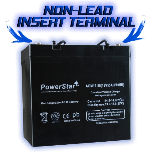 12V 55AH SLA Sealed Battery for SLA1165 2 Year Warranty 9