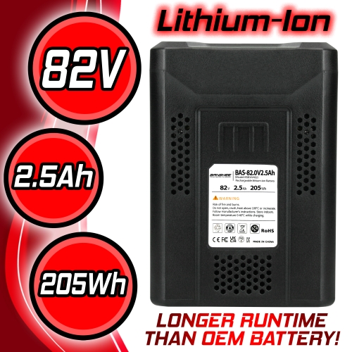 Lithium-ion Battery For Snapper XD 82V Max BSB2AH82 BSB5AH82 1760514 x2