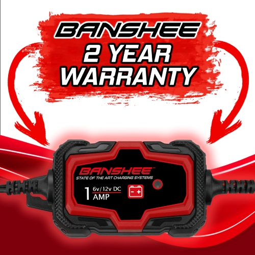 Banshee 6V/12V Car & Motorcycle Battery Smart Charger