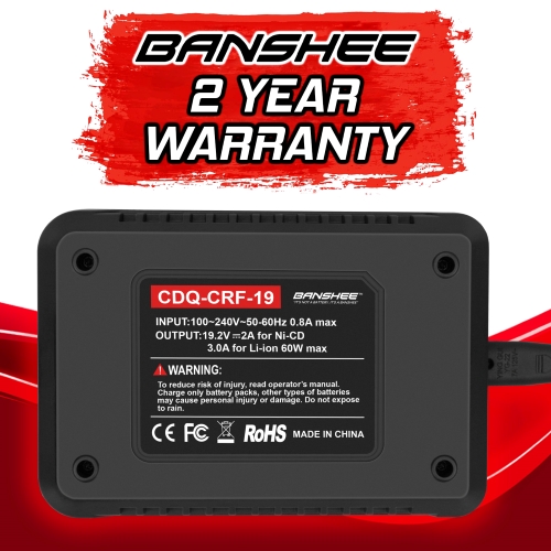 Banshee Automatic Charger for Craftsman 19.2V Li-Ion & Ni-CD Batteries