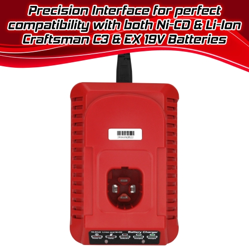 Banshee Automatic Charger for Craftsman 19.2V Li-Ion & Ni-CD Batteries