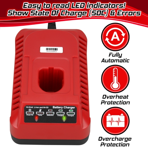 Banshee Automatic Charger for Craftsman 19.2V Li-Ion & Ni-CD Batteries