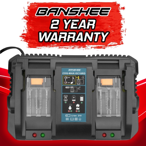 Banshee Replacement for Makita 18V LXT Lithium‑Ion Dual Port Rapid Optimum Charger