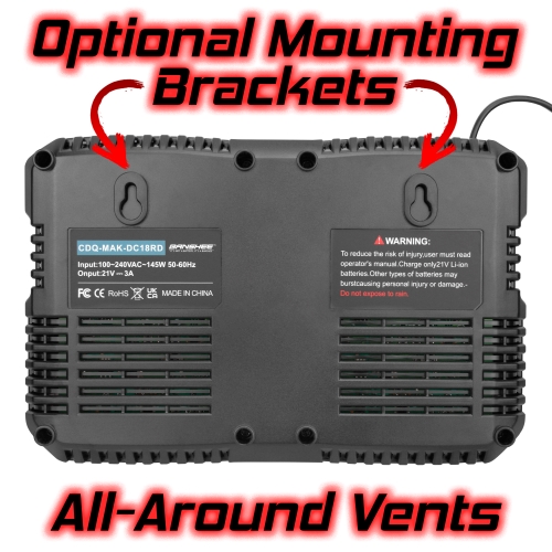 2 Banshee Replacement Batteries For Makita 18V LXT, with Dual Port Rapid Charger 10