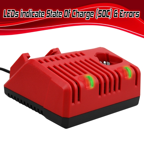 Banshee 2-Bay Charger for All Milwaukee M12, M14, & M18 Lithium-Ion Batteries