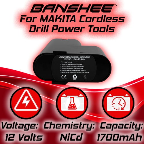 12V 1.5AH NI-CD Battery for MAKITA 1210 632277-5 12 Volt Power drill 7