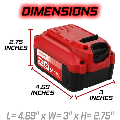 4Ah Banshee Replacement Battery for All Craftsman V20 Power Tools