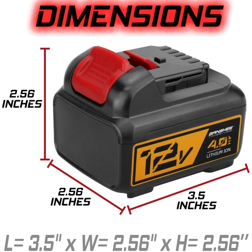 4Ah Banshee Replacement Battery for All Dewalt 12V Max Power Tools