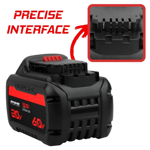 Banshee 12Ah Replacement for Dewalt 20V MAX, 60V MAX, & 120V MAX Powertool Batteries