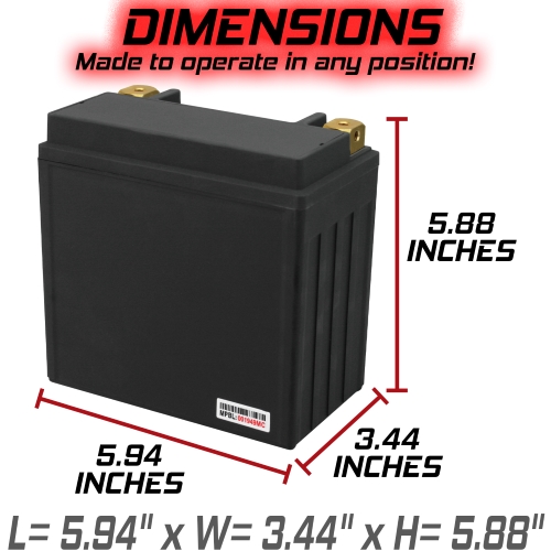 Lithium YTX14L-BS Motorcycle Battery