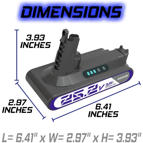 For Dyson V10 3Ah 25.2V Li-ion Battery V10 Animal  Fluffy Absolute SV12 +Charger