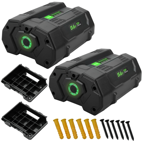 Banshee Lithium Ion Replacement Batteries for All EGO 56V Power+ Tools and Chargers - 2 Pack