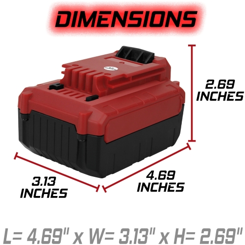 Banshee for PORTER CABLE 4Ah 20V Max 20 Volt Lithium-Ion Battery PCC680L PCC685L 8