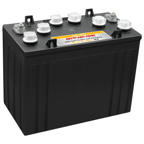 Banshee Heavy Duty 12V Flooded Lead Acid Battery, Replaces Trojan T1275