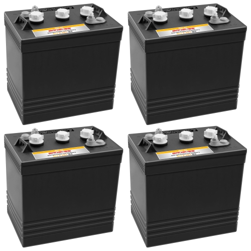 4 Pack (24V Combo) of Banshee Heavy Duty 6V Flooded Lead Acid Batteries, Replaces Trojan T105, T125, T145, T605