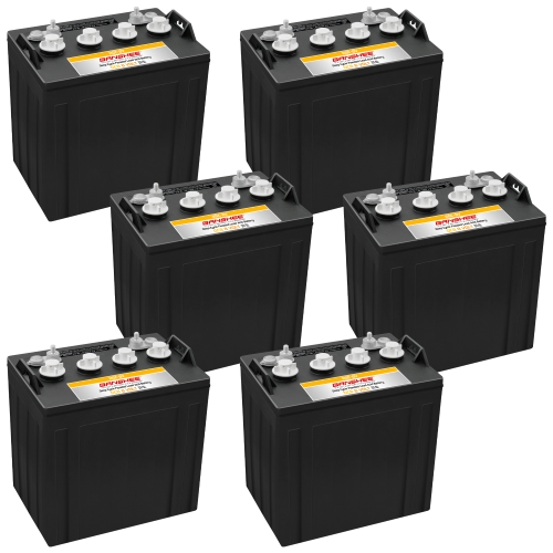 6 Pack (48V Combo) of Banshee Heavy Duty 8V Flooded Lead Acid Batteries, Replaces Trojan T875