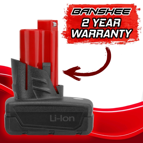 Banshee High Capacity Replacement for M12 Red lithium Battery