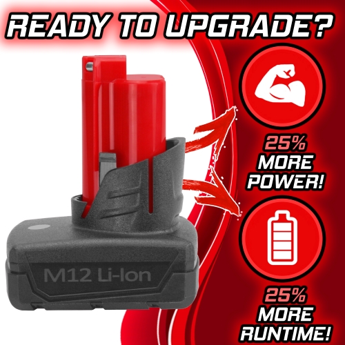 Banshee High Capacity Replacement for M12 Red lithium Battery