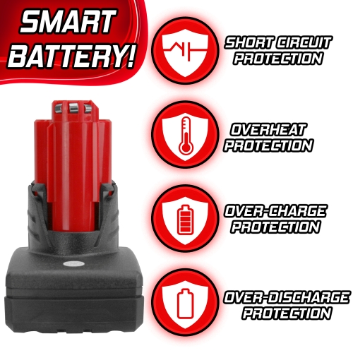 Banshee High Capacity Replacement for M12 Red lithium Battery