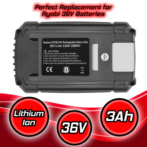 For Ryobi 40V Lithium-Ion 3.0 AH Extended Capacity Battery OP40261 OP4026 OP4015