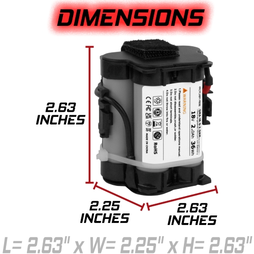 Battery for Gardena McCulloch Rob R600, R38Li 2017, R40, R40Li 2014, R40Li 2017