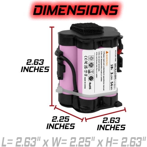 Banshee Power Tool Battery for Husqvarna 18V 3000mah Automower 105 battery