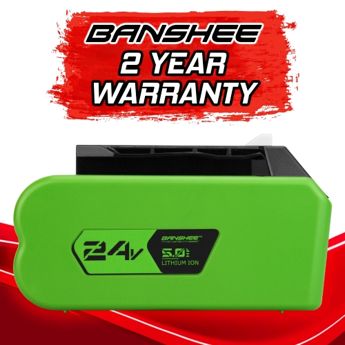 48V Combo - 2 Pack of 24V 5Ah Lithium Replacement Batteries For All Greenworks 24V & 48V (2x24V) Tools