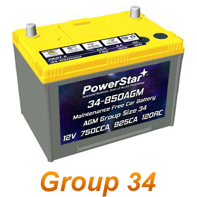 Group 34 Automotive Batteries