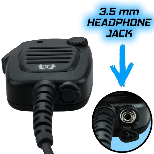 WATERPROOF Hand/Shoulder Mic Speaker For Motorola EF Johnson 5000 5100 PR1500 1