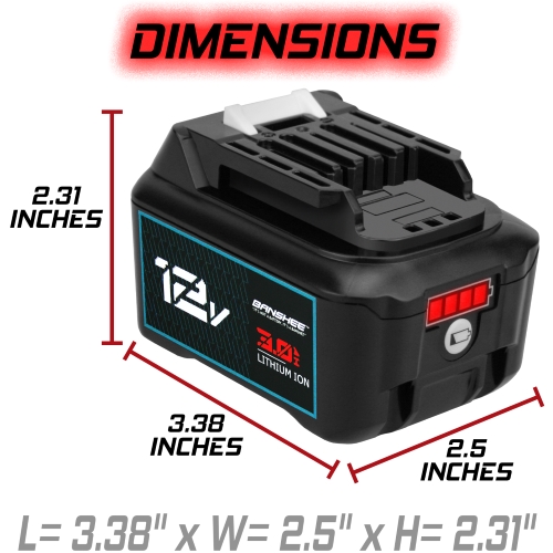 3Ah Banshee Replacement Battery for All Makita 12V Max CXT Power Tools