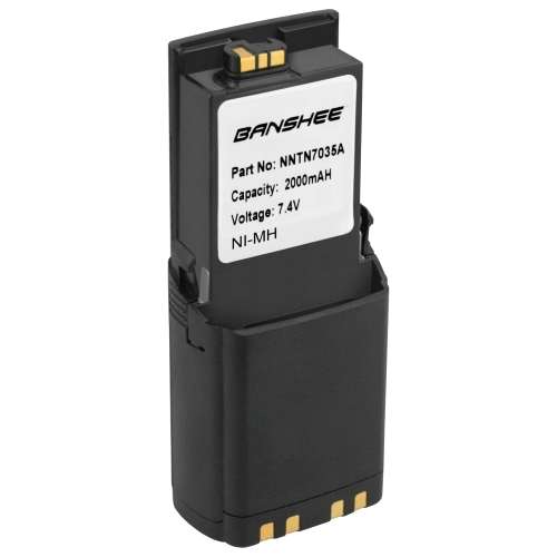 Banshee 7.4V 2000mAh Ni-MH Smart Replacement Battery for Motorola NNTN7035A, Works with IMPRES Tech