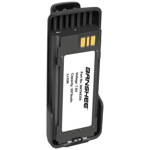 Banshee 7.6V 2075mAh Lithium Ion Battery, Replacement for Motorola Two-Way Radio Batteries: NNTN8359, NNTN8359A, NNTN8359C