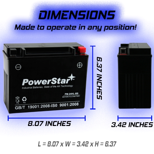 Battery + Charger YTX24HL-BS Harley Davidson FL Honda Goldwing Yamaha Indian 4