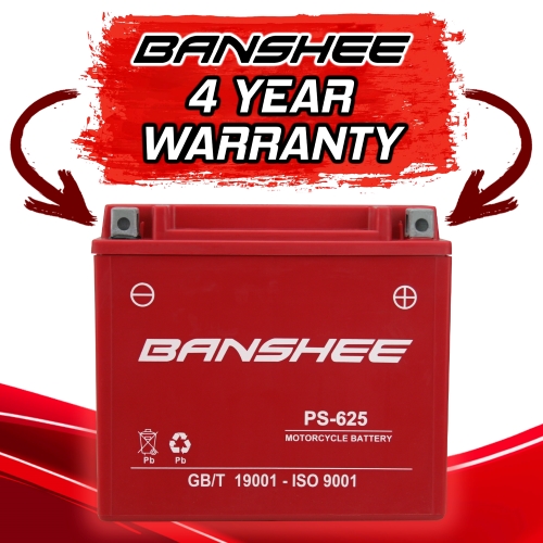 Banshee YTX19L-BS, YB16CL-B Sealed AGM Motorsport Battery