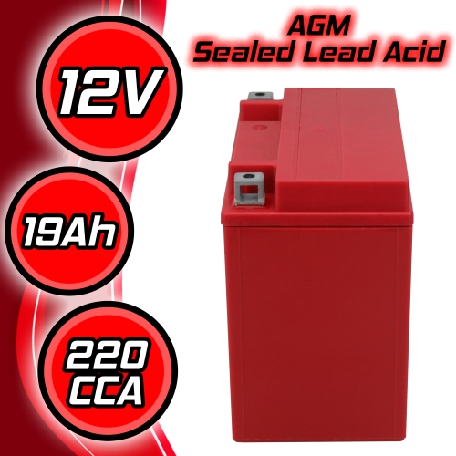 Banshee YTX19L-BS, YB16CL-B Sealed AGM Motorsport Battery