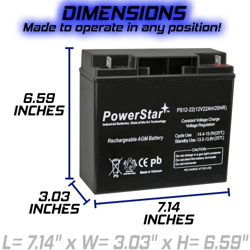 APC DLA1500 Replacement SLA Battery 7