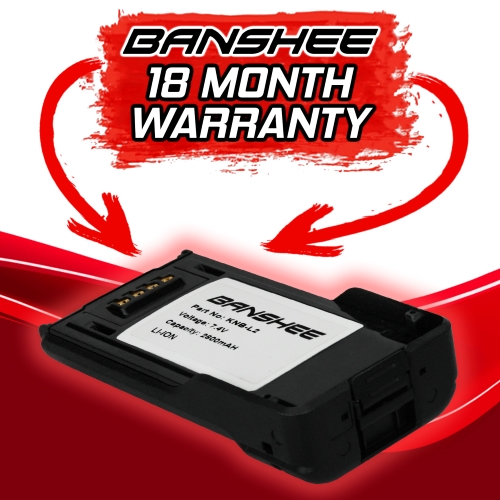 Banshee 2800mAh/7.4V Replacement Battery for Kenwood KNB-L1 KNB-L2 KNB-L3 KNB-N4 VP5430 TK-5430 P25 NX-5300 TK-5230 Battery